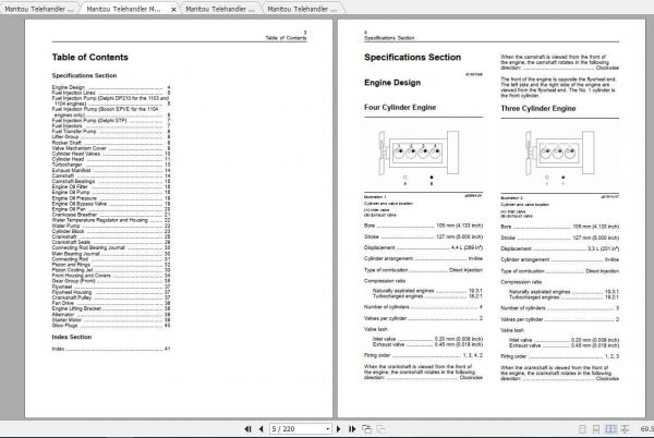Manitou Telehandler MT1436 Repair Manual 2