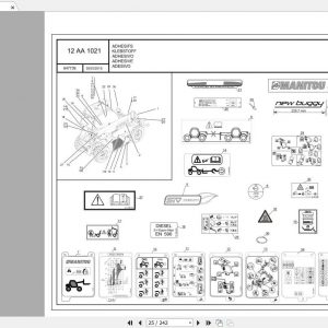 Manitou Telehandler MT420H Parts Manual647739 1