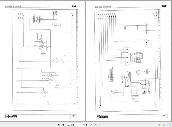 Manitou Telehandler MVT 1130L 1340L Repair Manual 2