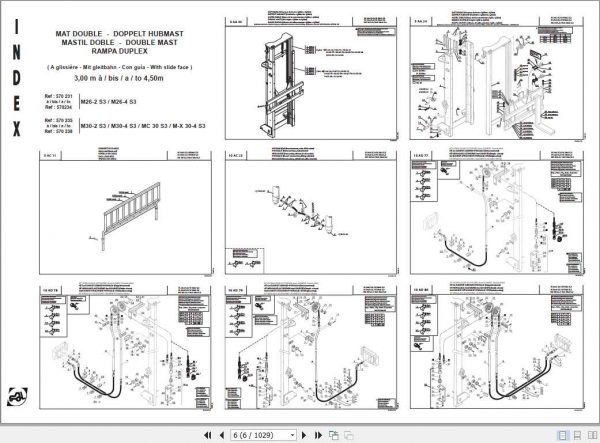 Manitou Telescopic Handler MC 30 70 Parts Manual647010 1