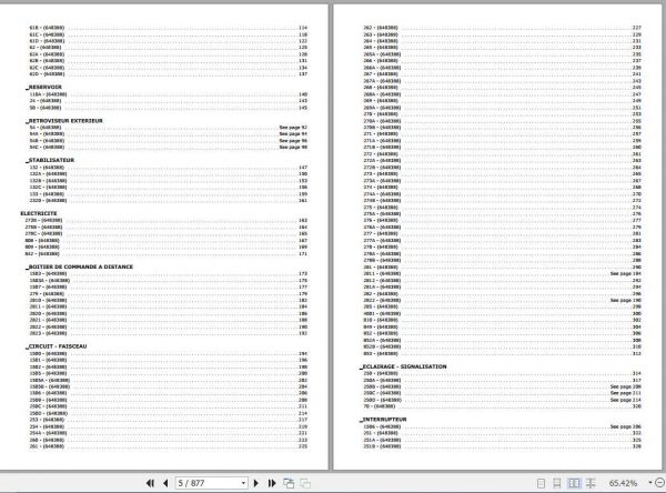 Manitou Telescopic Handler MRT 3035 Parts Manual648388 2