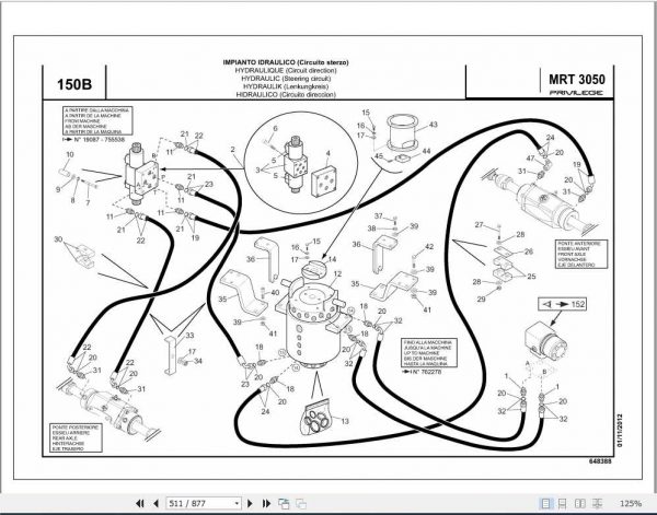 Manitou Telescopic Handler MRT 3035 Parts Manual648388 3