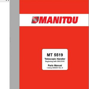 Manitou Telescopic Handler MT 5519 Parts Manual 1