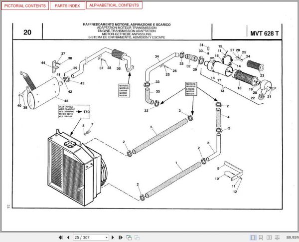 Manitou Telescopic Handler MVT 628T Parts Manual 3