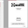 Manitou Telescopic Handler MVT 665 T Parts Manual 1