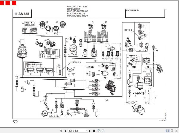 Manitou Telescopic Handler SLT415B Parts Manual547911P 3