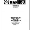 Manitou Telescopic Handler T502 1002 TC D Parts Manual 1