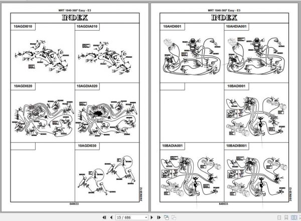 Manitou Telescopic Loader MRT 1840 Parts Manual648633 2