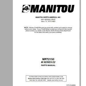 Manitou Telescopic Loader MRT 2150 Parts Manual 3