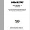 Manitou Telescopic Loader MRT 2540 Parts Manual 1