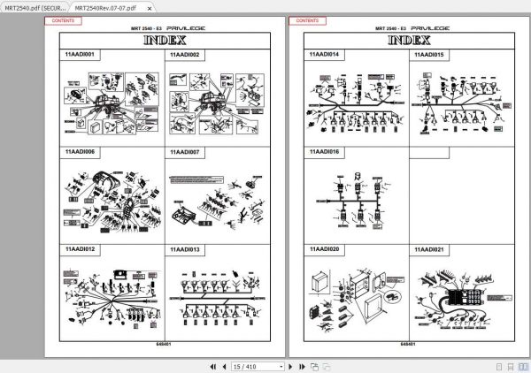 Manitou Telescopic Loader MRT 2540 Parts Manual 2