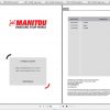 Manitou Telescopic Loader MRT 3255X Repair Manual 2