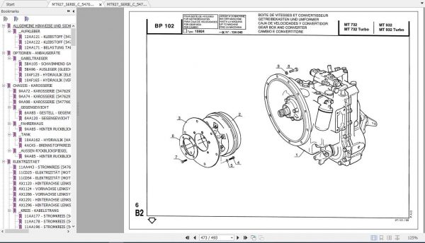 Manitou Telescopic Loader MT927 Parts Manual 3