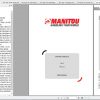 Manitou Telescopic Loader MT 625 Parts Manual 1