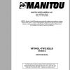Manitou Telescopic Loader MT 940 Parts Manual547805P 1