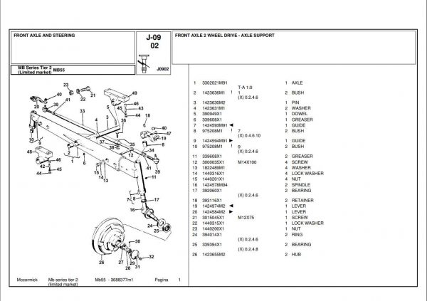 McCormick Tractor MB55 Tier 2 Parts Catalog 2
