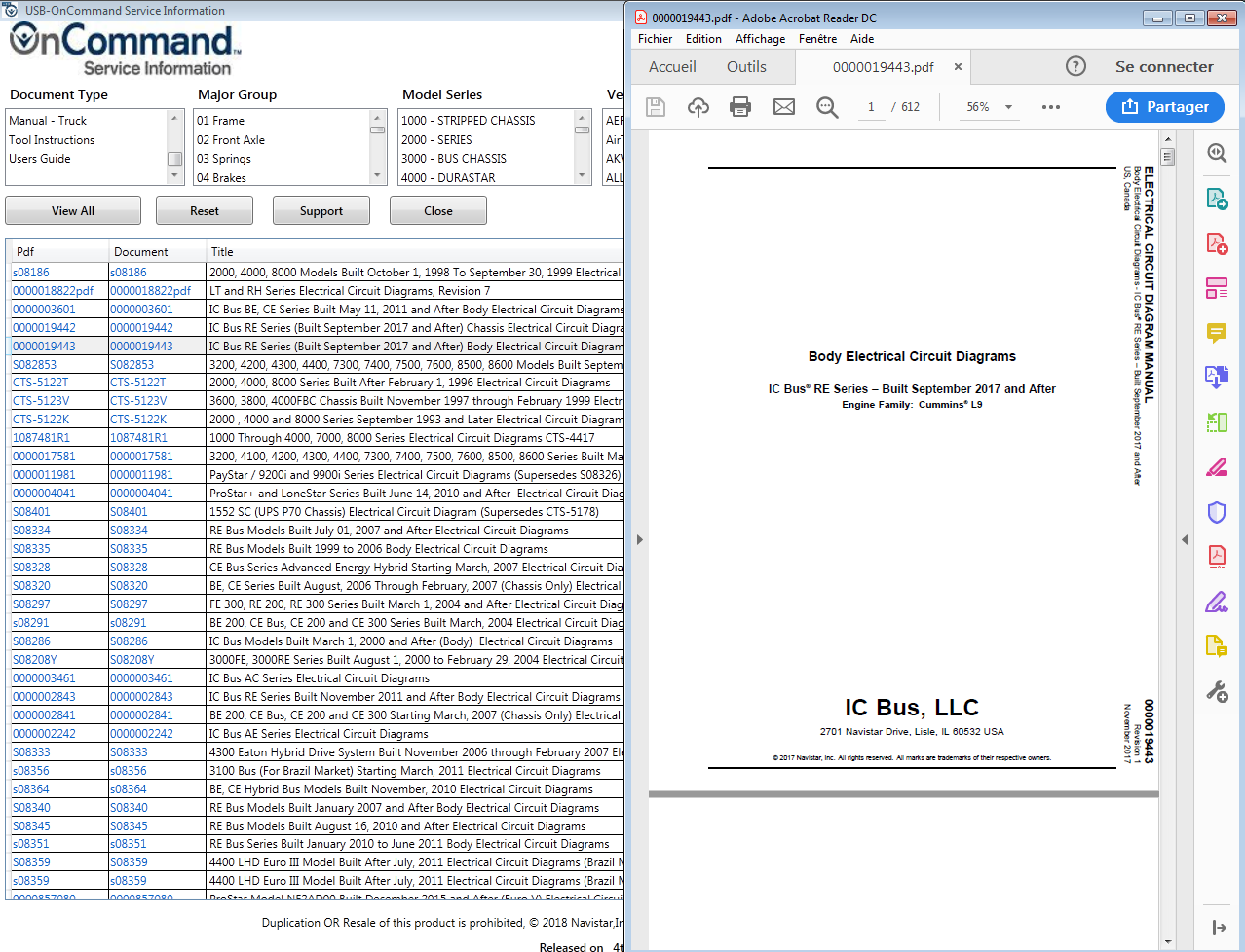 NAVISTAR OnCommand Service Information 2018 How To Install Setting Guide