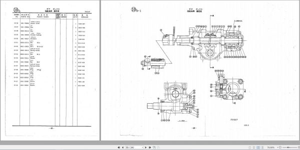 Nichiyu Forklift FB2025P40 Parts List 4