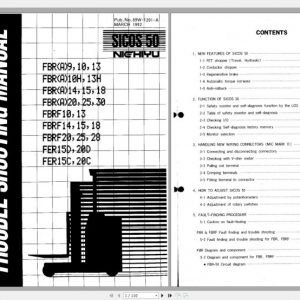 Nichiyu Forklift FBR A F  Service Manual 2