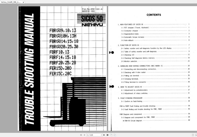 Nichiyu Forklift FBR A F  Service Manual 2