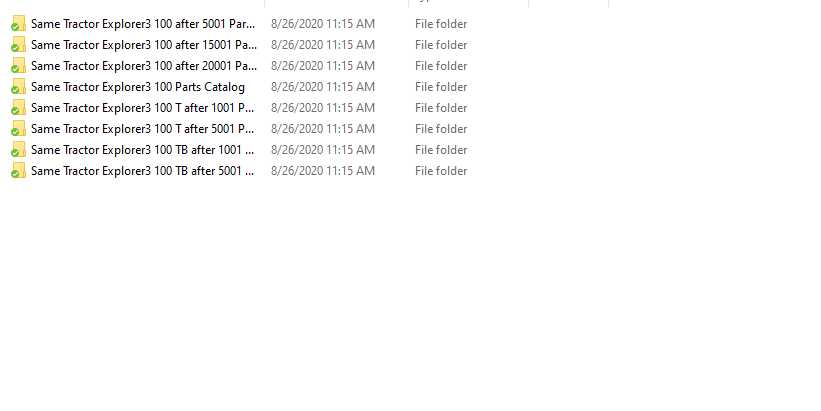 Same Tractor Explorer3 100 Parts Catalog 1