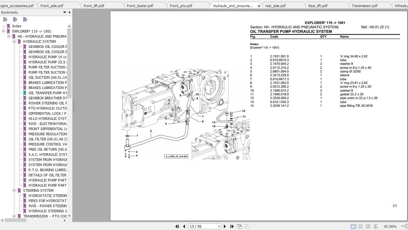Same Tractor Explorer3 110 Parts Catalog 2