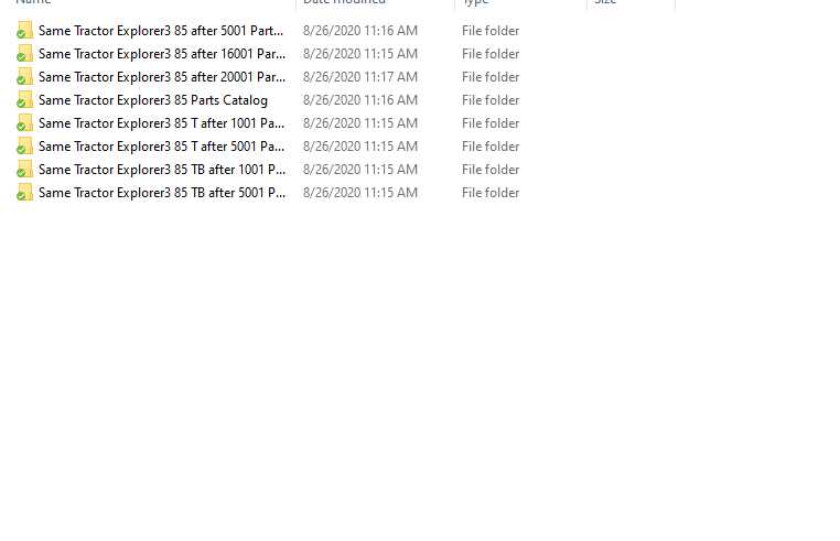 Same Tractor Explorer3 85 Parts Catalog 1