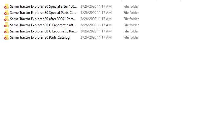 Same Tractor Explorer 80 Parts Catalog 1