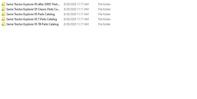 Same Tractor Explorer 95 Parts Catalog 1