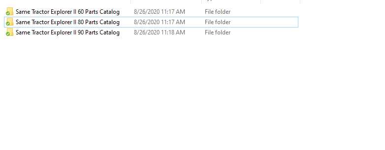 Same Tractor Explorer II 60 80 90 Parts Catalog 1