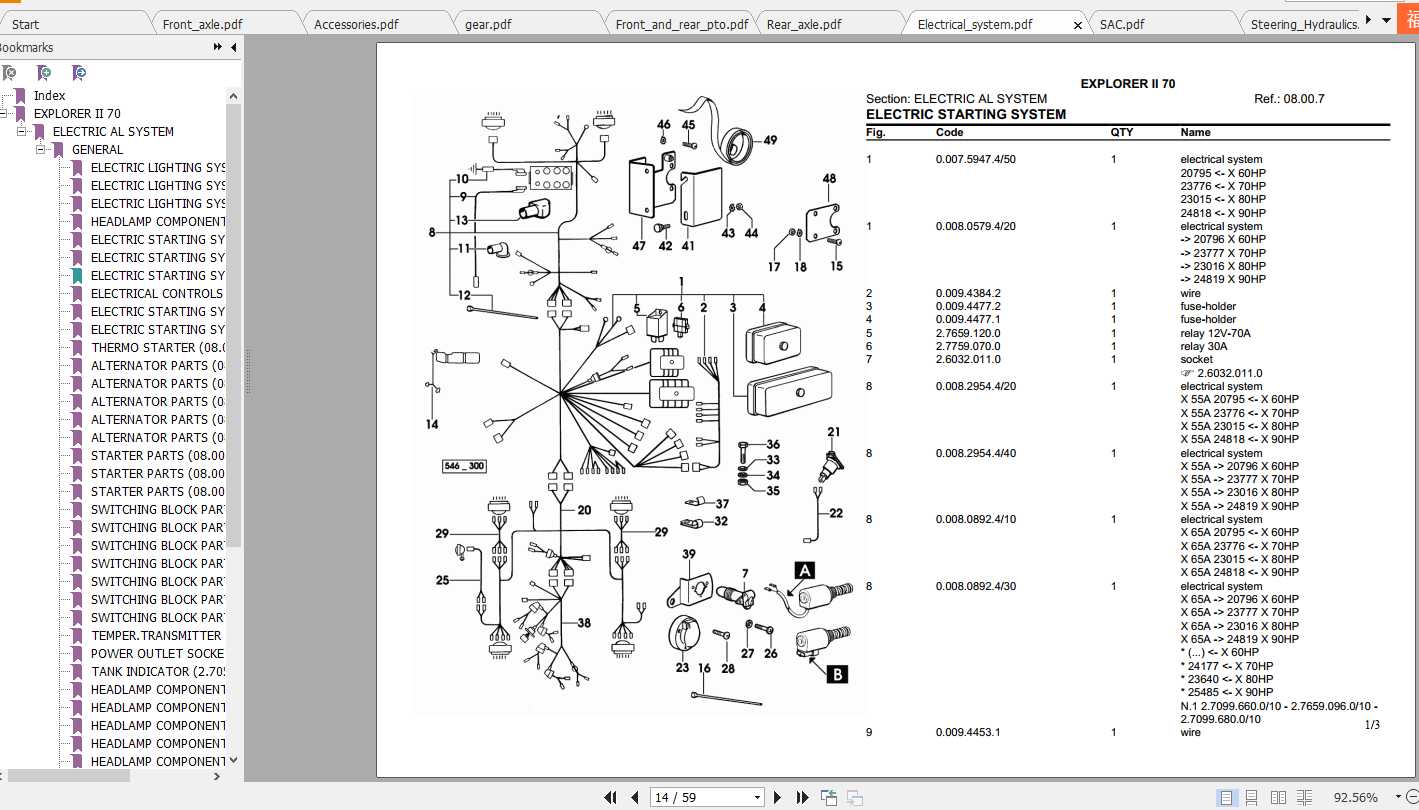 Same Tractor Explorer II 70 Parts Catalog 1