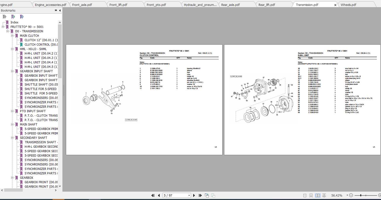 Same Tractor Frutteto3 90 Parts Catalog 1