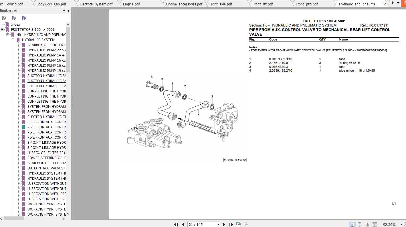 Same Tractor Frutteto3 S 100 Parts Catalog 1