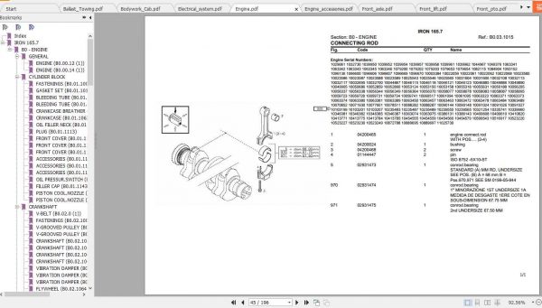 Same Tractor Iron 165 Parts Catalog 3