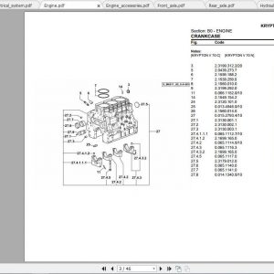 Same Tractor Krypton V 70 80 Parts Catalog 1