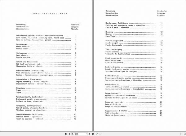 Schaeff Loader Excavator SKB800 Parts Catalog 2 1