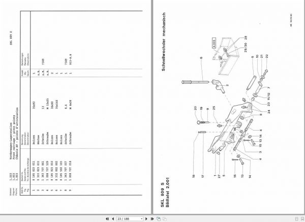 Schaeff Wheel Loader SKL809S Parts Catalog 3