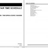 Spra Coupe SA 7450 7650 Chassis Repair Time ScheduleAG331639A 1