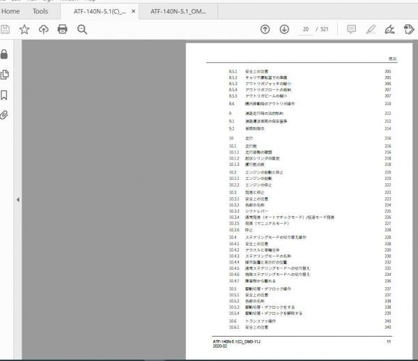Tandano Crane ATF140N  51 Instruction Manual2020 2