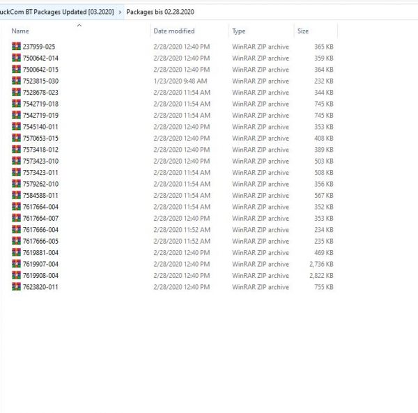 TruckCom BT Packages Updated 03 2