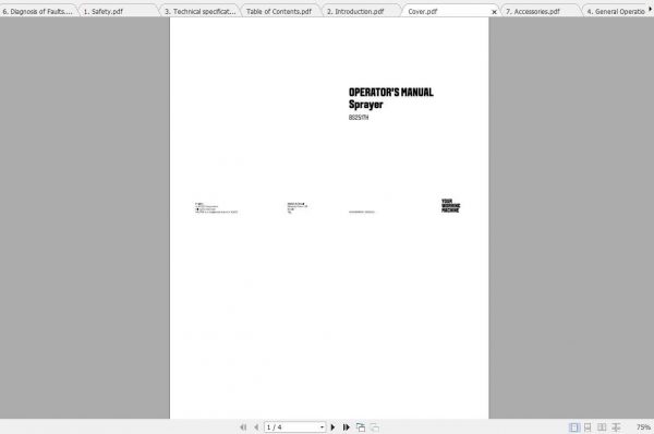 Valtra SA Applicators BS2517H Operators Manual 1
