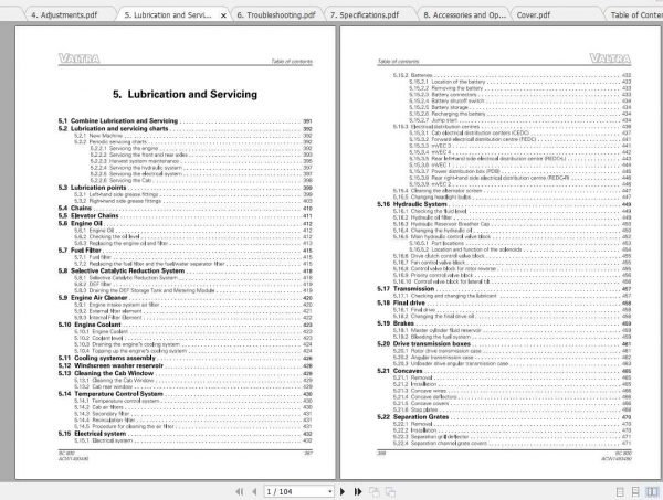 Valtra SA Harvesting BC800 BC6800 Operators Manual 2