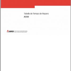 Valtra SA Tractor A550 Repair Time SchedulePo 1