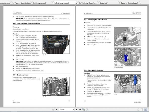 Valtra SA Tractor A94 A104 Operators Manual 3