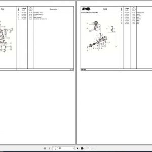 Valtra SA Tractor E600 Repair Time Schedule 1