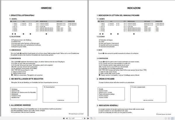 Wacker Neuson Compact Loader 501S Spare Parts Manual1000185500 2