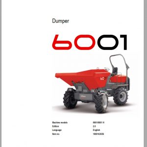 Wacker Neuson Dumpers 6001 Service Manual366855486 1