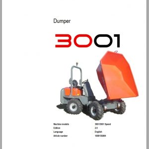 Wacker Neuson Lifton Dumper 3001 Service Manual1000156004 1