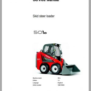 Wacker Neuson Skid Steer Loader 501S Service Manual1000155663 1