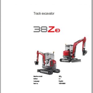 Wacker Neuson Track Excavator 38Z3 Service Manual433688023 1